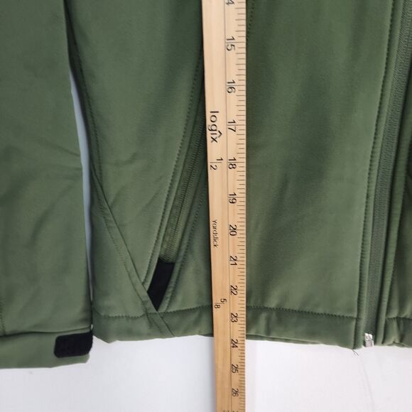 CrossFit Full-Zip Jacket Women's S Green Zippered Pockets Fleece Lining - Picture 6 of 11
